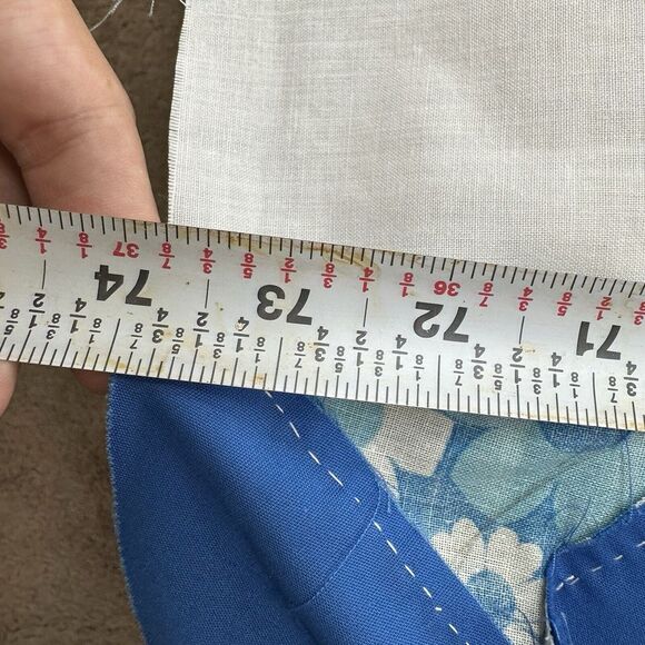 Unfinished Hand Stitched Patchwork Quilt Top 95" x 74" Americana Vtg Colorful - Picture 6 of 10